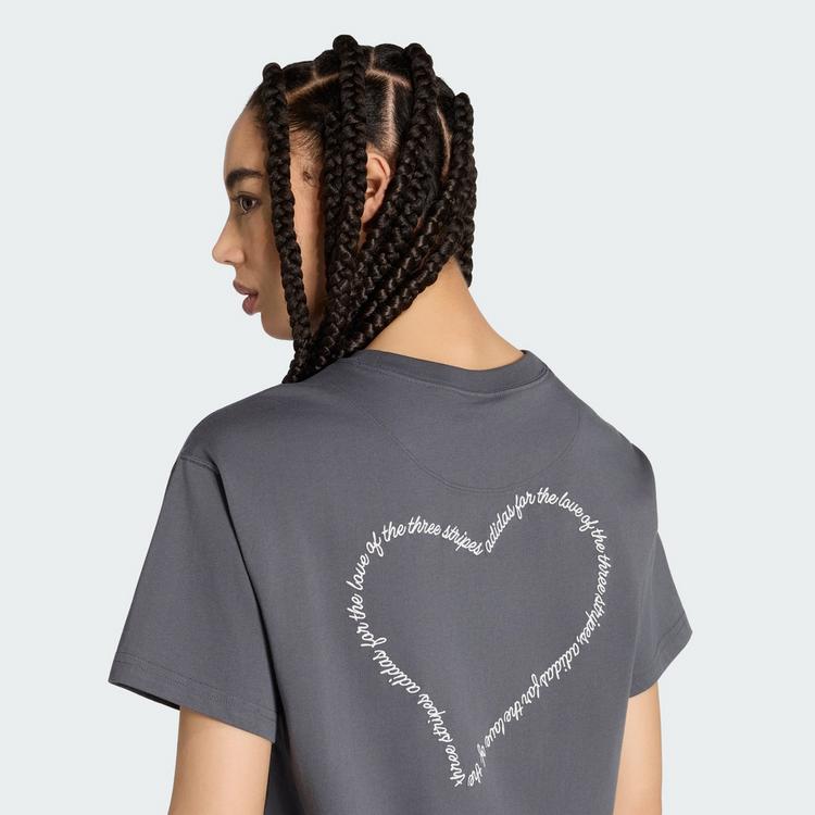 adidas adidas EMBROIDERY PACK GRAFIK T-SHIRT, LOCKER T-Shirt Damen - Grey Six - 1 | SportScheck