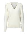 Falke Pure Cashmere V-Neck w Strickpullover Damen - off-white (2040)
