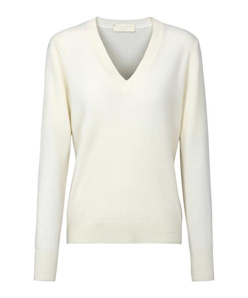 Falke Pure Cashmere V-Neck w Strickpullover Damen