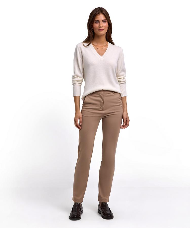 Falke Falke Pure Cashmere V-Neck w Strickpullover Damen - off-white (2040) - 1 | SportScheck