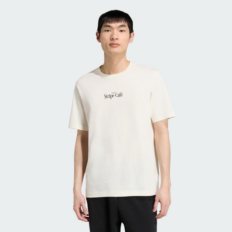 adidas adidas COFFEE CAFE DONUT BAG GRAFIK T-SHIRT T-Shirt Herren - Off White - 0 | SportScheck