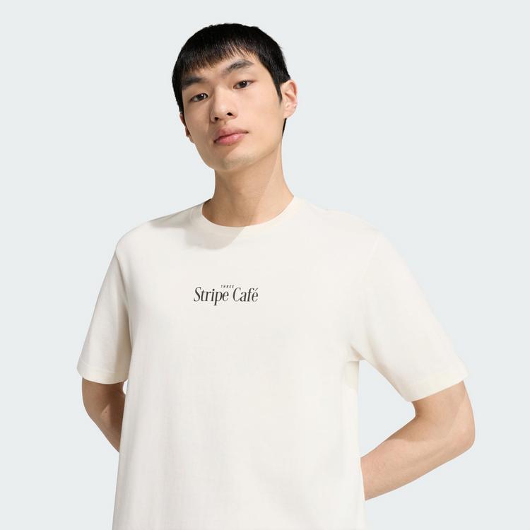 adidas adidas COFFEE CAFE DONUT BAG GRAFIK T-SHIRT T-Shirt Herren - Off White - 0 | SportScheck