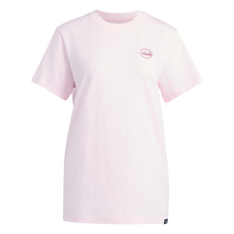 adidas adidas TRAVEL GRAFIK T-SHIRT; LOCKER T-Shirt Damen - Distilled Pink - 0 | SportScheck