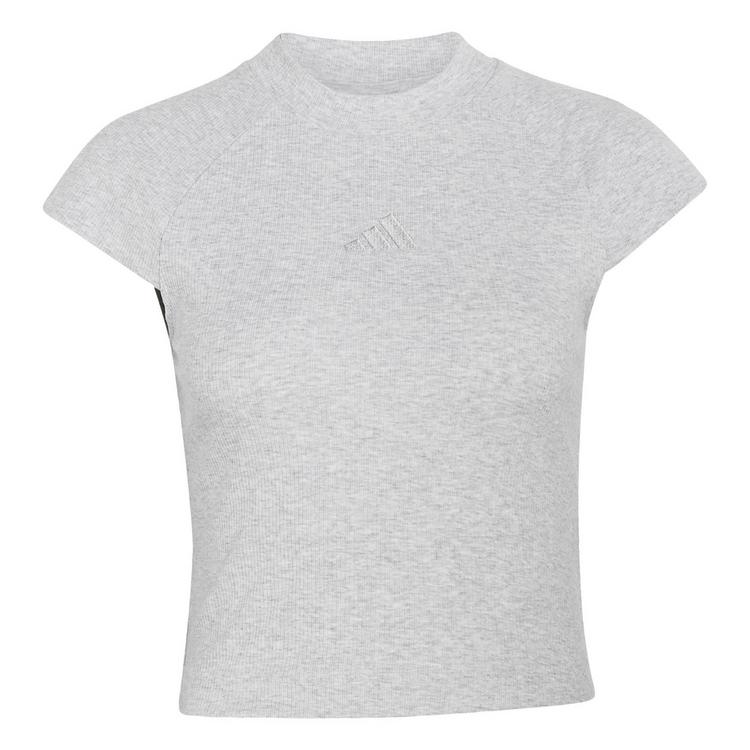 adidas adidas ADIDAS KIT T-SHIRT, GERIPPT, KLEINES T-Shirt Damen - Light Grey Heather - 0 | SportScheck