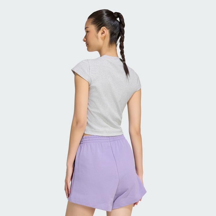 adidas adidas ADIDAS KIT T-SHIRT, GERIPPT, KLEINES T-Shirt Damen - Light Grey Heather - 1 | SportScheck