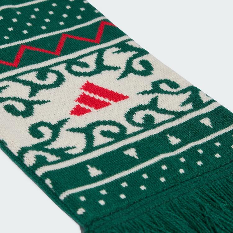 adidas adidas Schal mit Weihnachtsgrafik Schal - Collegiate Green / Ivory / Pure Ruby - 0 | SportScheck