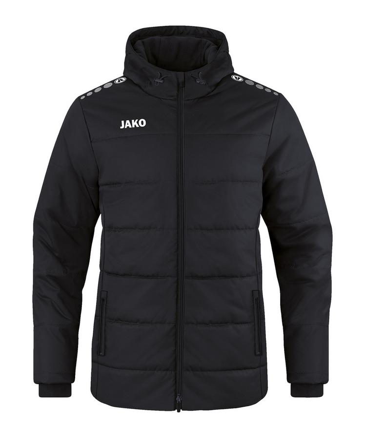 JAKO JAKO Team Coach Kapuzenjacke Kids Trainingsjacke Kinder - schwarz - 0 | SportScheck
