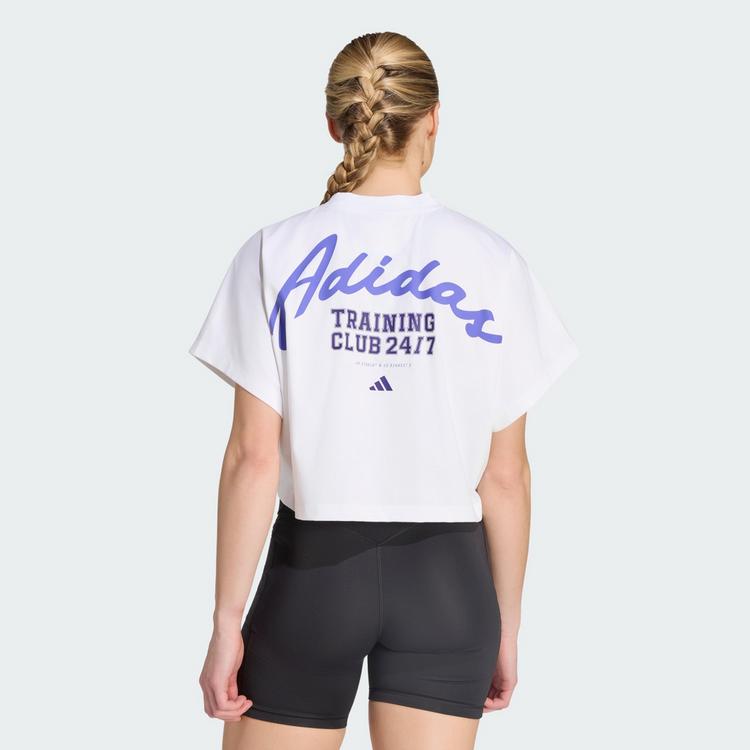 adidas adidas PrimeLift Workout Grafik T-Shirt Funktionsshirt Damen - White - 1 | SportScheck