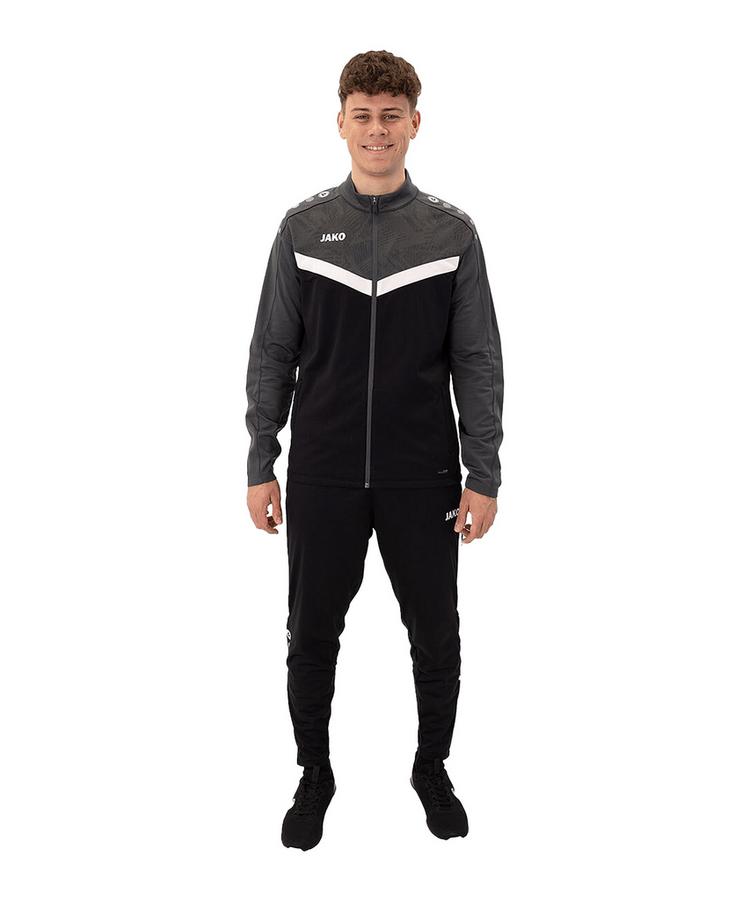 JAKO JAKO Iconic Trainingsanzug Trainingsanzug Herren - schwarzgrau - 0 | SportScheck