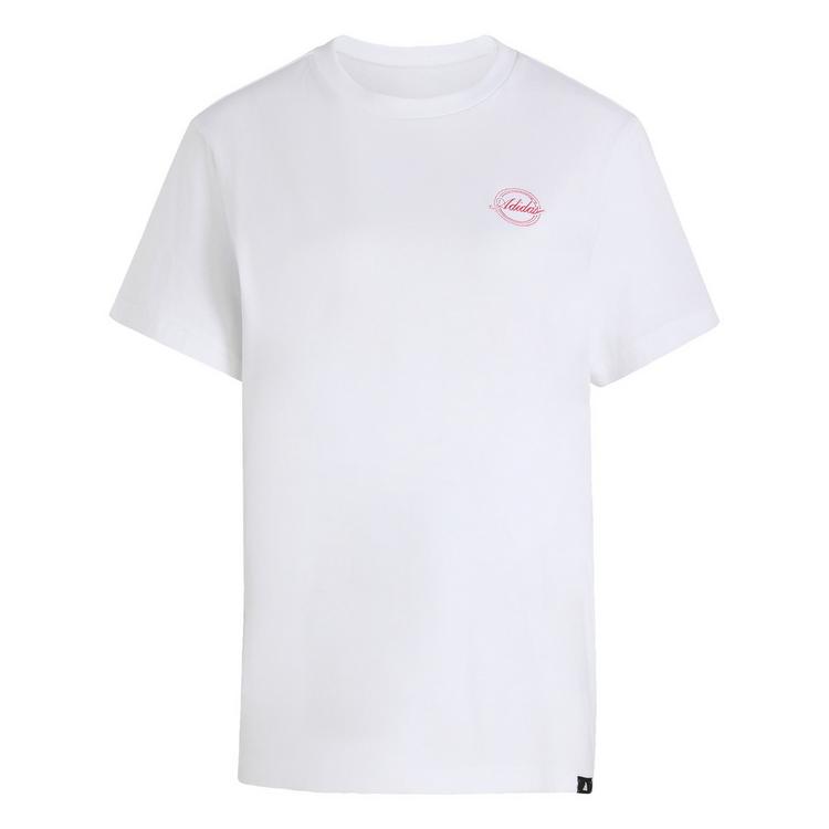 adidas adidas TRAVEL GRAFIK T-SHIRT; LOCKER T-Shirt Damen - White - 0 | SportScheck