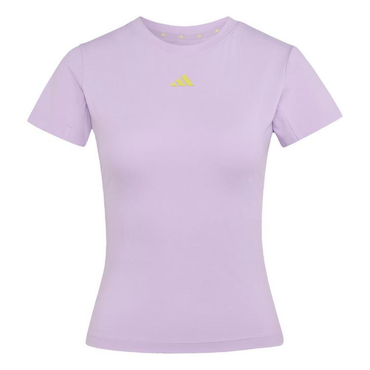 adidas adidas 3-STREIFEN STUDIO BABY T-SHIRT Funktionsshirt Damen - Powder Plum - 0 | SportScheck