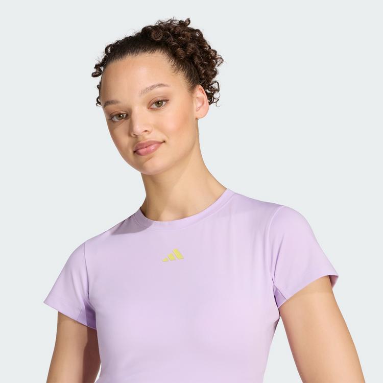 adidas adidas 3-STREIFEN STUDIO BABY T-SHIRT Funktionsshirt Damen - Powder Plum - 0 | SportScheck