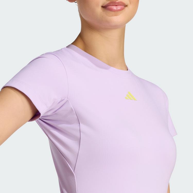 adidas adidas 3-STREIFEN STUDIO BABY T-SHIRT Funktionsshirt Damen - Powder Plum - 1 | SportScheck