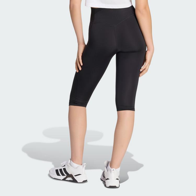 adidas adidas Optime Essentials Capri-Leggings Leggings Damen - Black - 1 | SportScheck