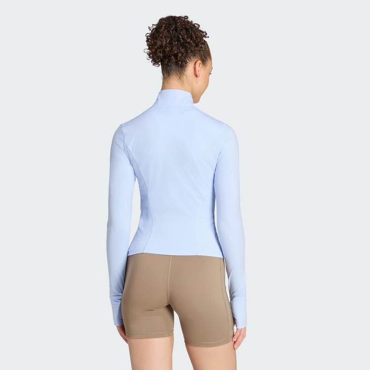 adidas adidas 3-STRIPES STUDIO Jacke mit Trainingsanzug Damen - Glow Blue - 1 | SportScheck