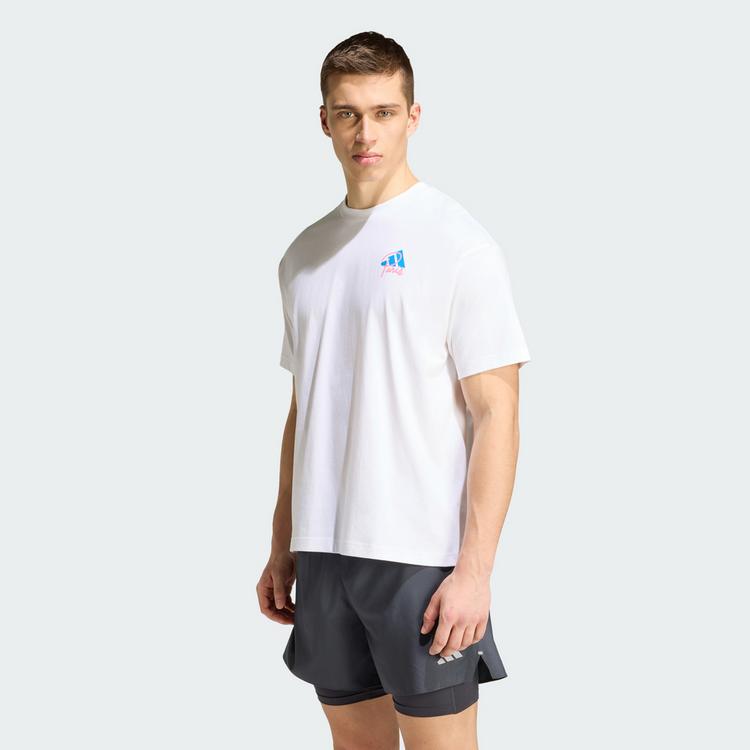 adidas adidas RUNNING PARIS GRAFIK T-SHIRT T-Shirt - White - 0 | SportScheck