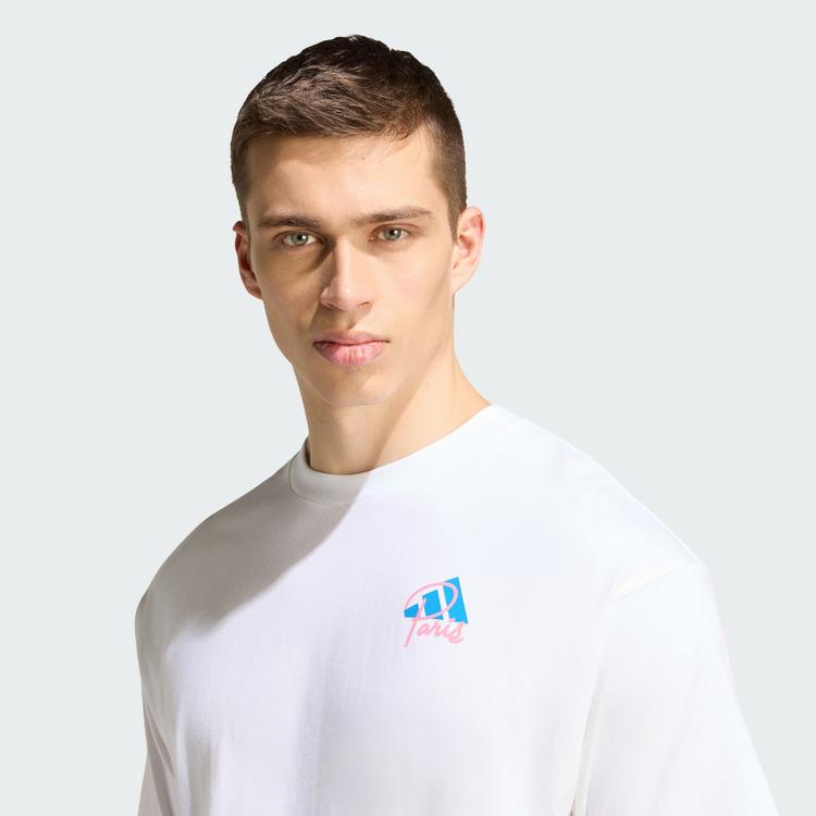 adidas adidas RUNNING PARIS GRAFIK T-SHIRT T-Shirt - White - 0 | SportScheck