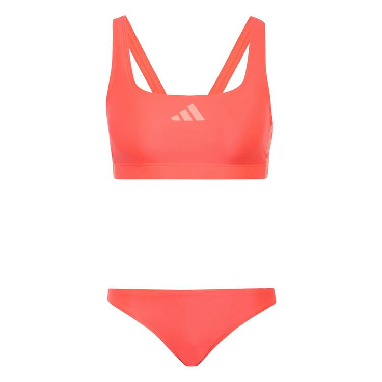 adidas adidas 3-Streifen Bikini V-f&ouml;rmiger Bikini Set Damen - Solar Turbo / Frozen Turbo - 0 | SportScheck