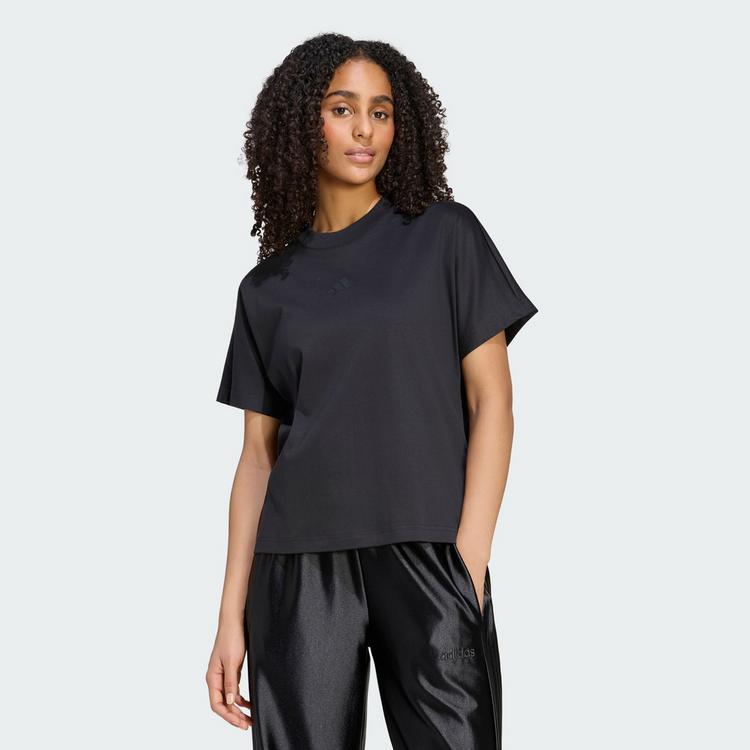 adidas adidas SOFT LUX LOCKERES T-SHIRT T-Shirt Damen - Black - 0 | SportScheck