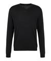 Falke Merino Ultrafine V-Neck Strickpullover Herren - black (3000)