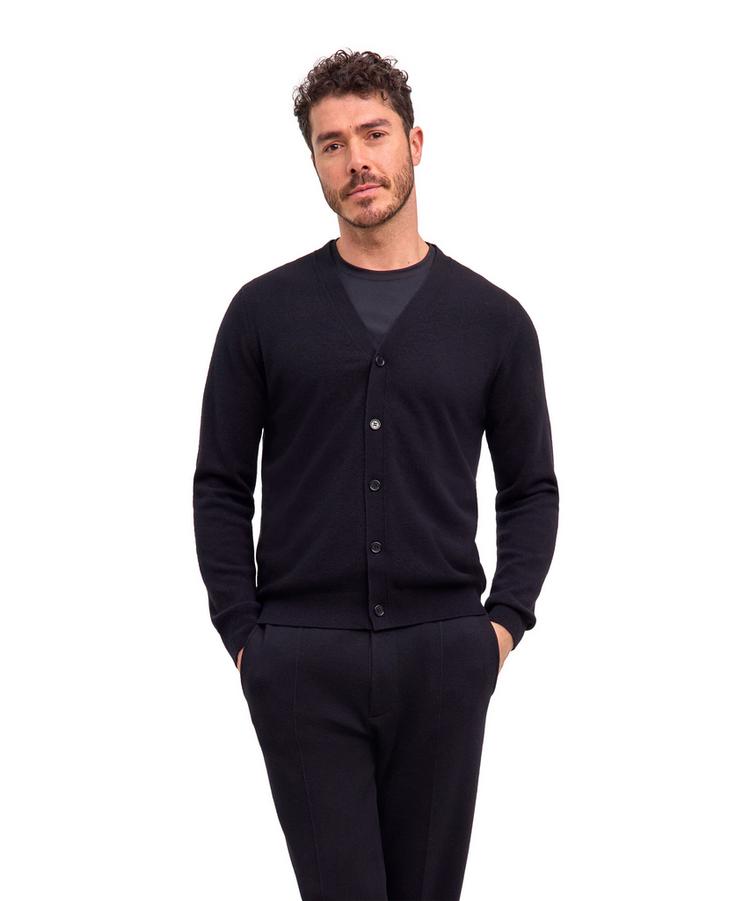 Falke Falke Pure Cashmere Cardigan Strickpullover Herren - black (3000) - 0 | SportScheck