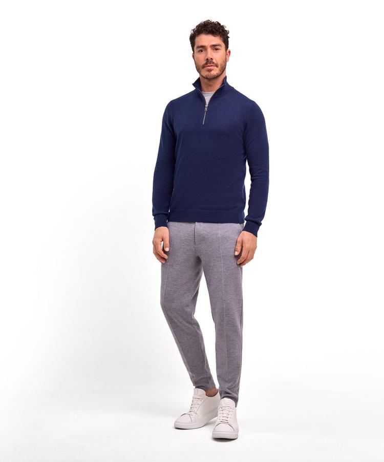 Falke Falke Pure Cashmere Half-Zip m Strickpullover Herren - space blue (6116) - 1 | SportScheck