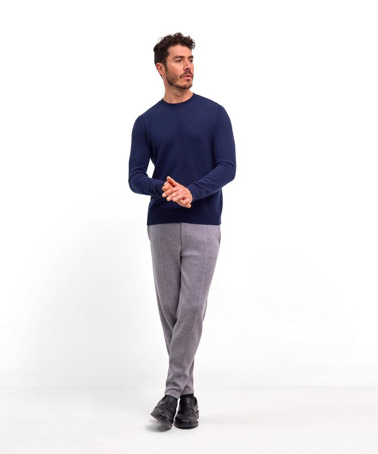 Falke Falke Pure Cashmere Crew Neck Strickpullover Herren - space blue (6116) - 1 | SportScheck