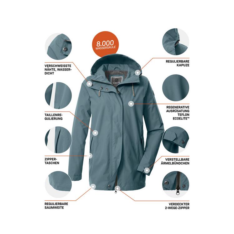 G.I.G.A. DX by killtec G.I.G.A. DX by killtec OOGS 1 Softshelljacke Damen - Rauchblau343 - 9 | SportScheck