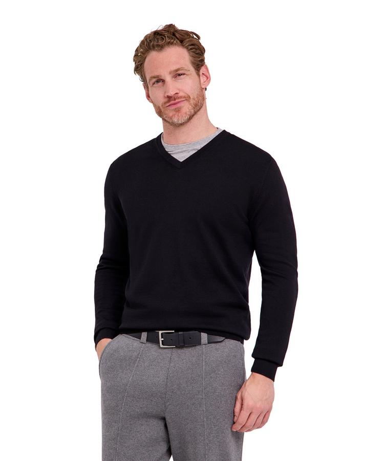 Falke Falke Merino X-Fine V-Neck Strickpullover Herren - black (3000) - 0 | SportScheck