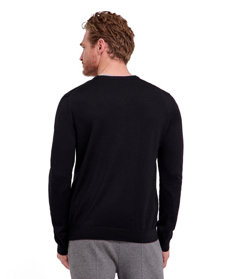 Falke Falke Merino X-Fine V-Neck Strickpullover Herren - black (3000) - 0 | SportScheck