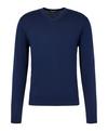 Falke Merino Ultrafine V-Neck Strickpullover Herren - space blue (6116)