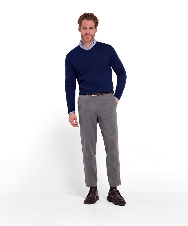 Falke Falke Merino Ultrafine V-Neck Strickpullover Herren - space blue (6116) - 1 | SportScheck