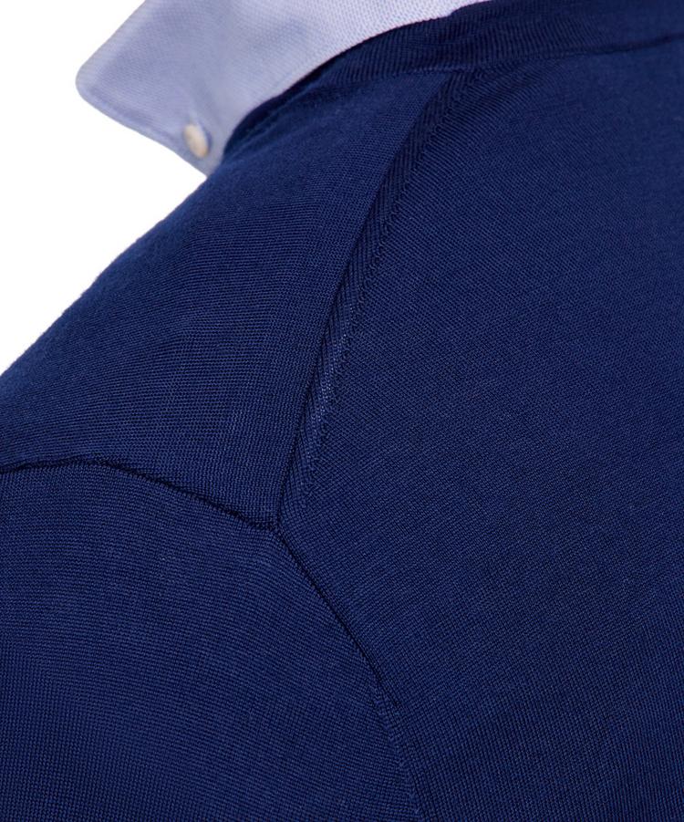 Falke Falke Merino Ultrafine V-Neck Strickpullover Herren - space blue (6116) - 3 | SportScheck