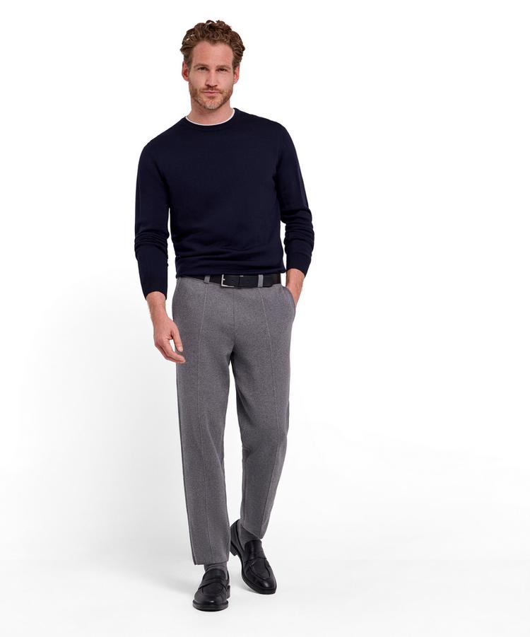 Falke Falke Merino X-Fine Crew Neck Strickpullover Herren - night sky (6437) - 1 | SportScheck