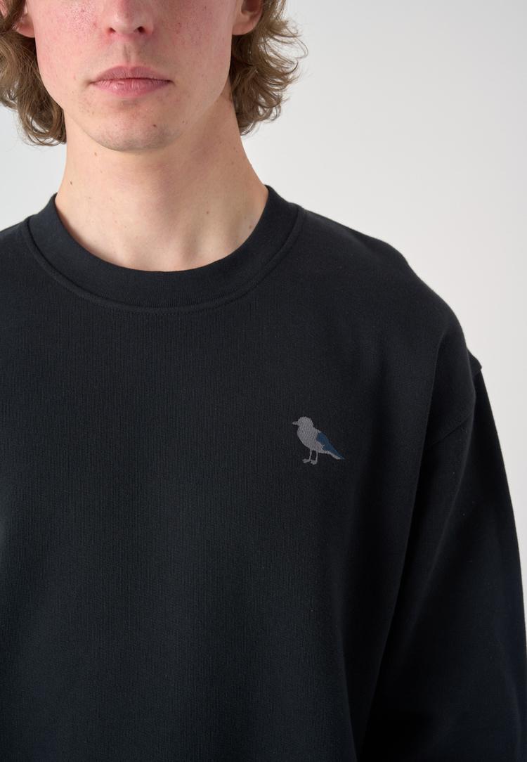 Cleptomanicx Cleptomanicx Embro Gull Mono Sweatshirt Herren - Black - 1 | SportScheck