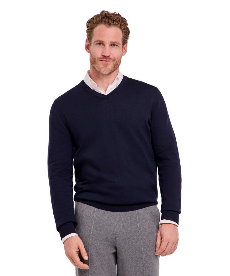Falke Falke Merino X-Fine V-Neck Strickpullover Herren - night sky (6437) - 0 | SportScheck