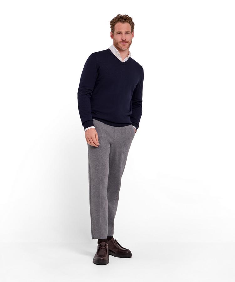 Falke Falke Merino X-Fine V-Neck Strickpullover Herren - night sky (6437) - 1 | SportScheck