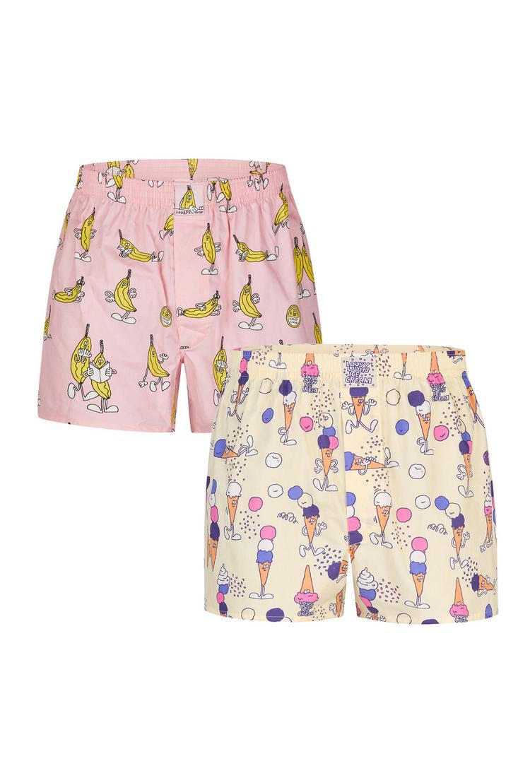 Lousy Livin Lousy Livin 2Pack Boxershorts Ice Cream & Unterhose Herren - Blossom - 0 | SportScheck