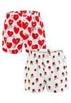 Lousy Livin Rose & Valentines Unterhose Herren - White
