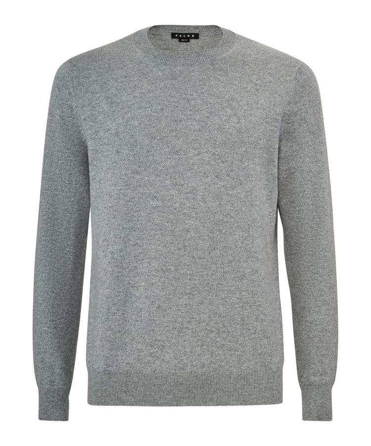 Falke Falke Pure Cashmere Crew Neck Strickpullover Herren - light greymel. (3390) - 0 | SportScheck