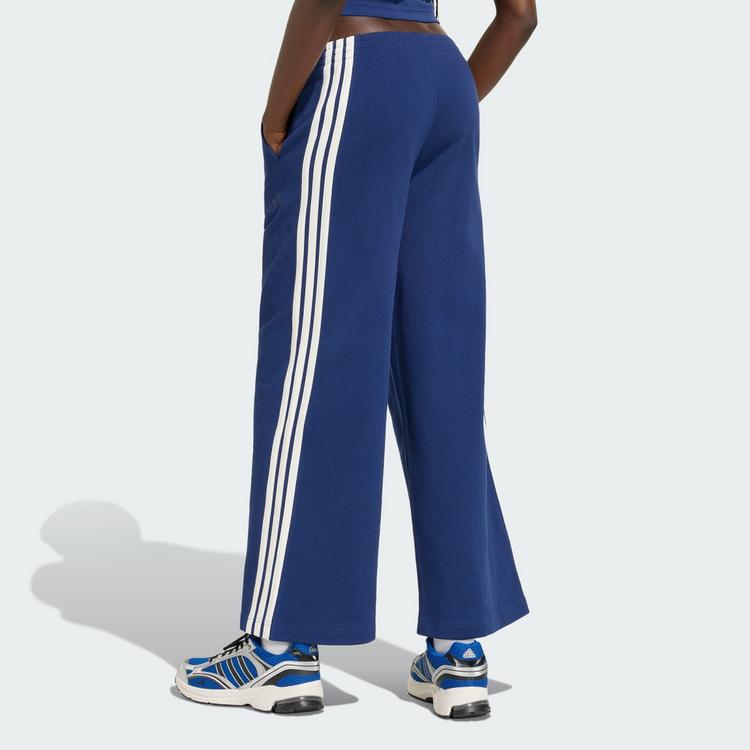 adidas adidas ADIDAS KIT 3-STREIFEN WEITE HOSE Stoffhose Damen - Dark Blue / Off White - 1 | SportScheck