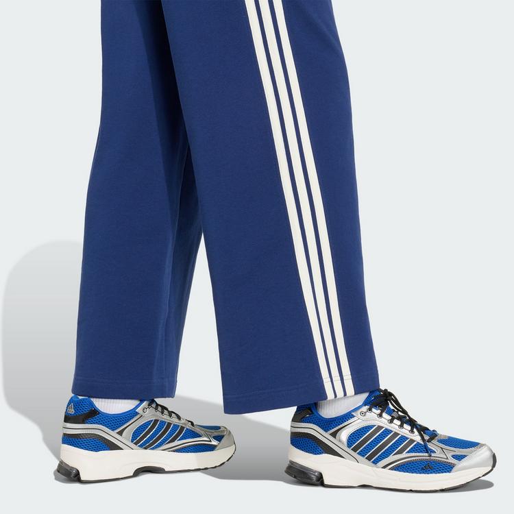 adidas adidas ADIDAS KIT 3-STREIFEN WEITE HOSE Stoffhose Damen - Dark Blue / Off White - 2 | SportScheck