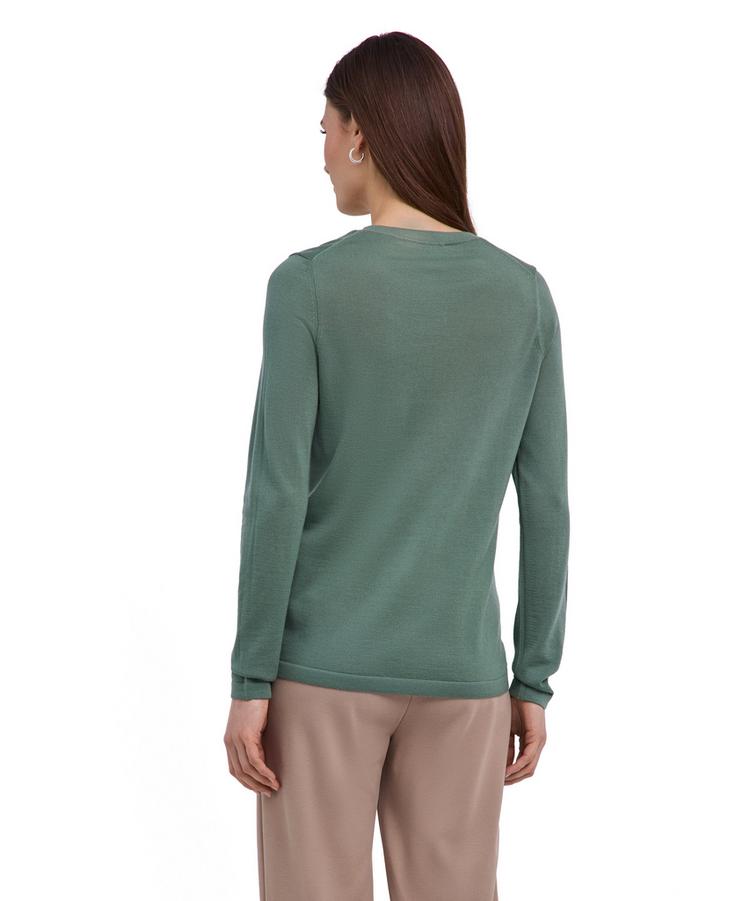 Falke Falke Merino X-fine Crew Neck Strickpullover Damen - sea breeze (7496) - 0 | SportScheck