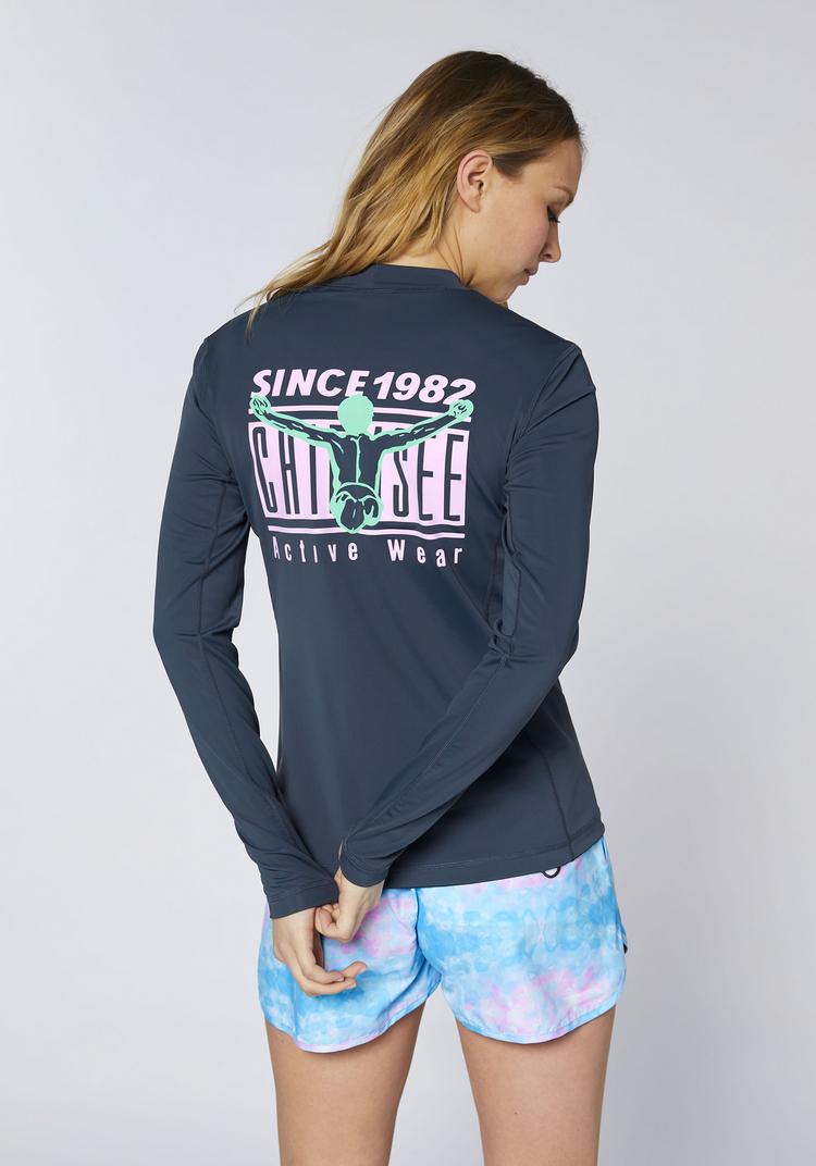 Chiemsee Chiemsee Badeshirt Surf Shirt Damen - 19-4010 Total Eclipse - 1 | SportScheck