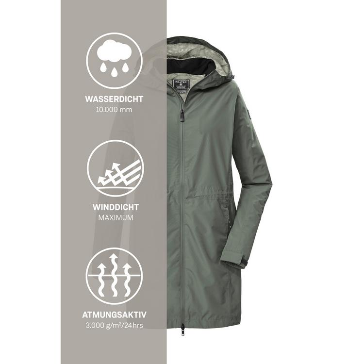 KILLTEC KILLTEC KOS 35 WMN PRK Softshelljacke Damen - Gr&uuml;n2044 - 4 | SportScheck