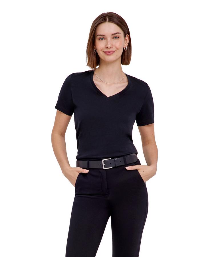 Falke Falke V-Neck T-Shirt Damen - black (3000) - 0 | SportScheck