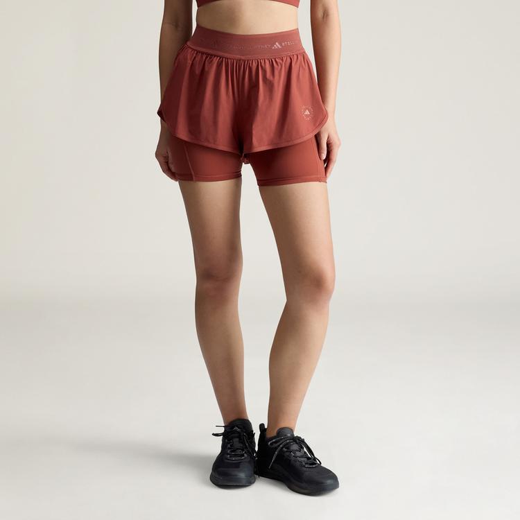 adidas adidas adidas by Stella McCartney Training Funktionsshorts Damen - Burnt Sienna - 0 | SportScheck