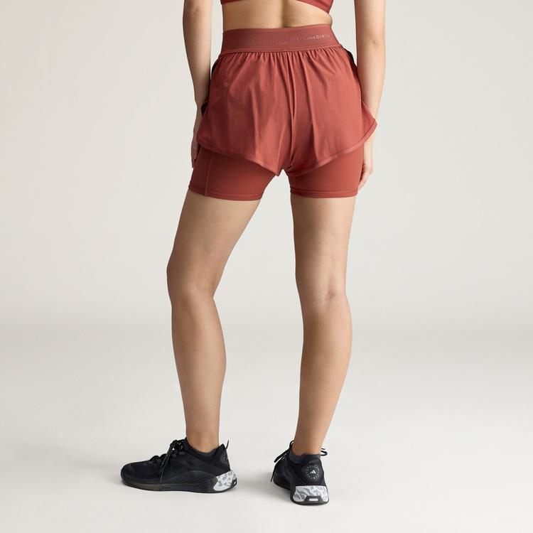adidas adidas adidas by Stella McCartney Training Funktionsshorts Damen - Burnt Sienna - 1 | SportScheck