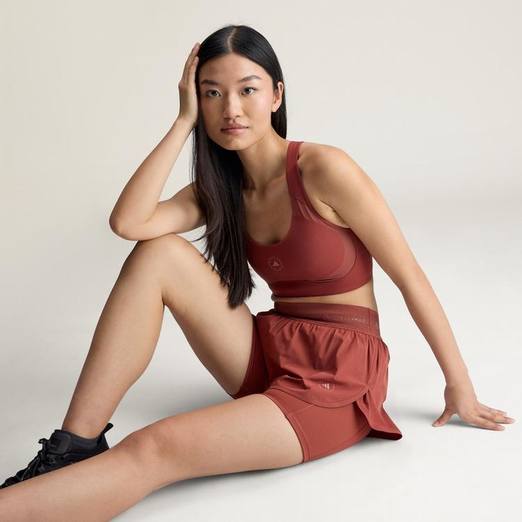 adidas adidas adidas by Stella McCartney Training Funktionsshorts Damen - Burnt Sienna - 1 | SportScheck