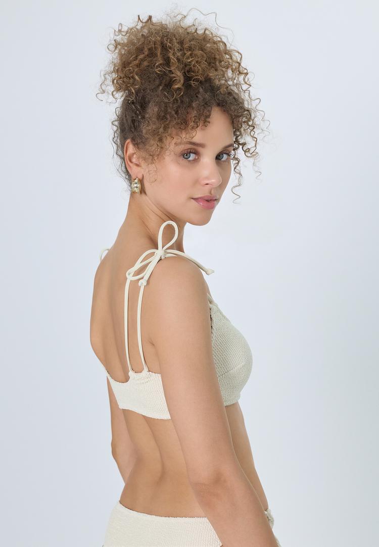 LSCN by Lascana LSCN by Lascana Bustier-Bikini-Top Bikini Oberteil Damen - creme - 0 | SportScheck